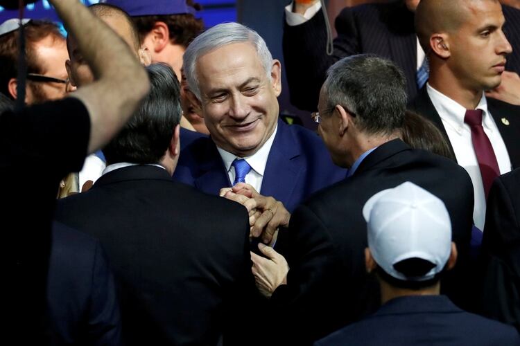 Benjamin Netanyahu aseguró que Israel volverá a intentar llegar a la Luna (REUTERS/Ronen Zvulun TPX IMAGES OF THE DAY)