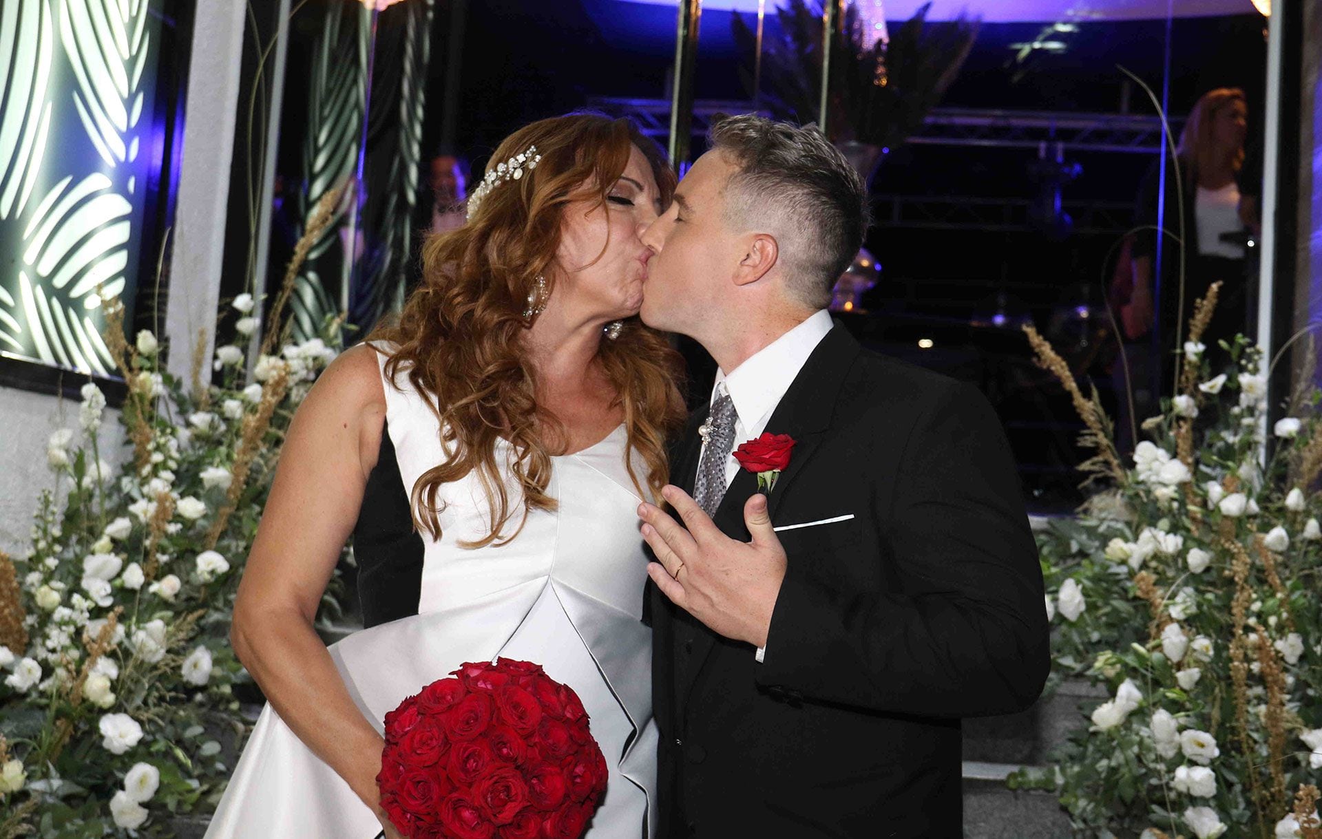 Lizy Tagliani y Sebastin Nebot, recin casados (RS Fotos)