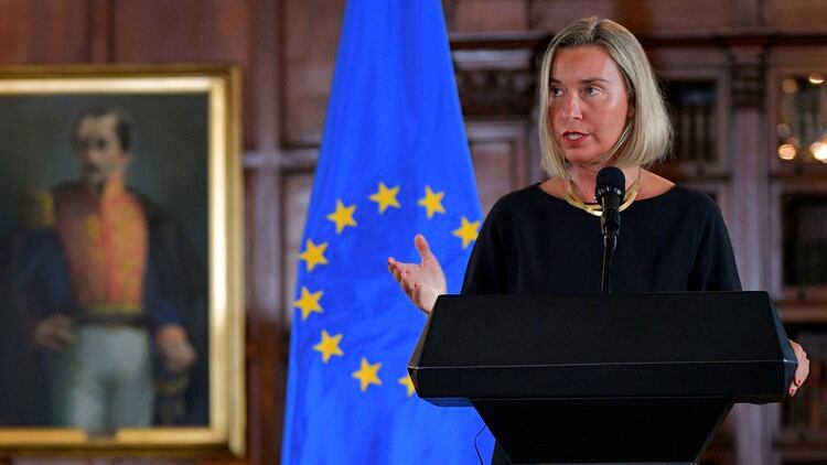 Federica Mogherini, jefa de la diplomacia europea (AFP)