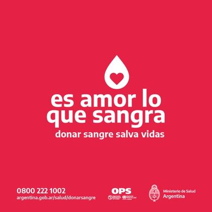 La campaña "Es amor lo que sangra" resalta la importancia de la donación de sangre en tiempos de coronavirus