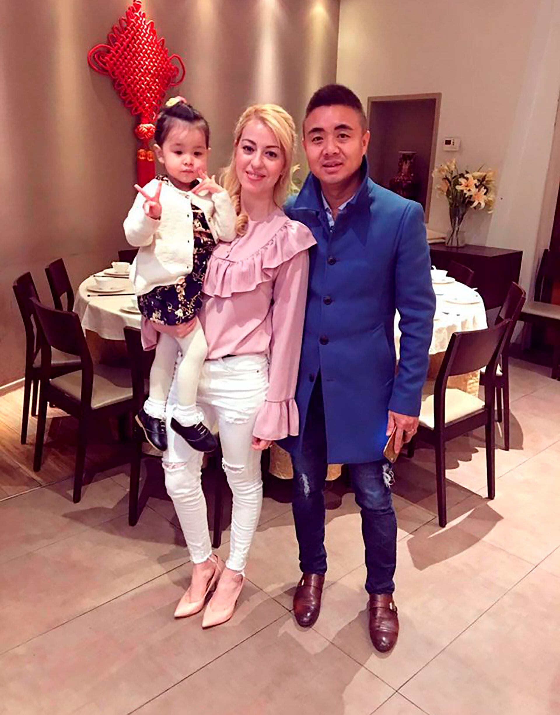 Un retrato de la familia ya viviendo en el norte de China