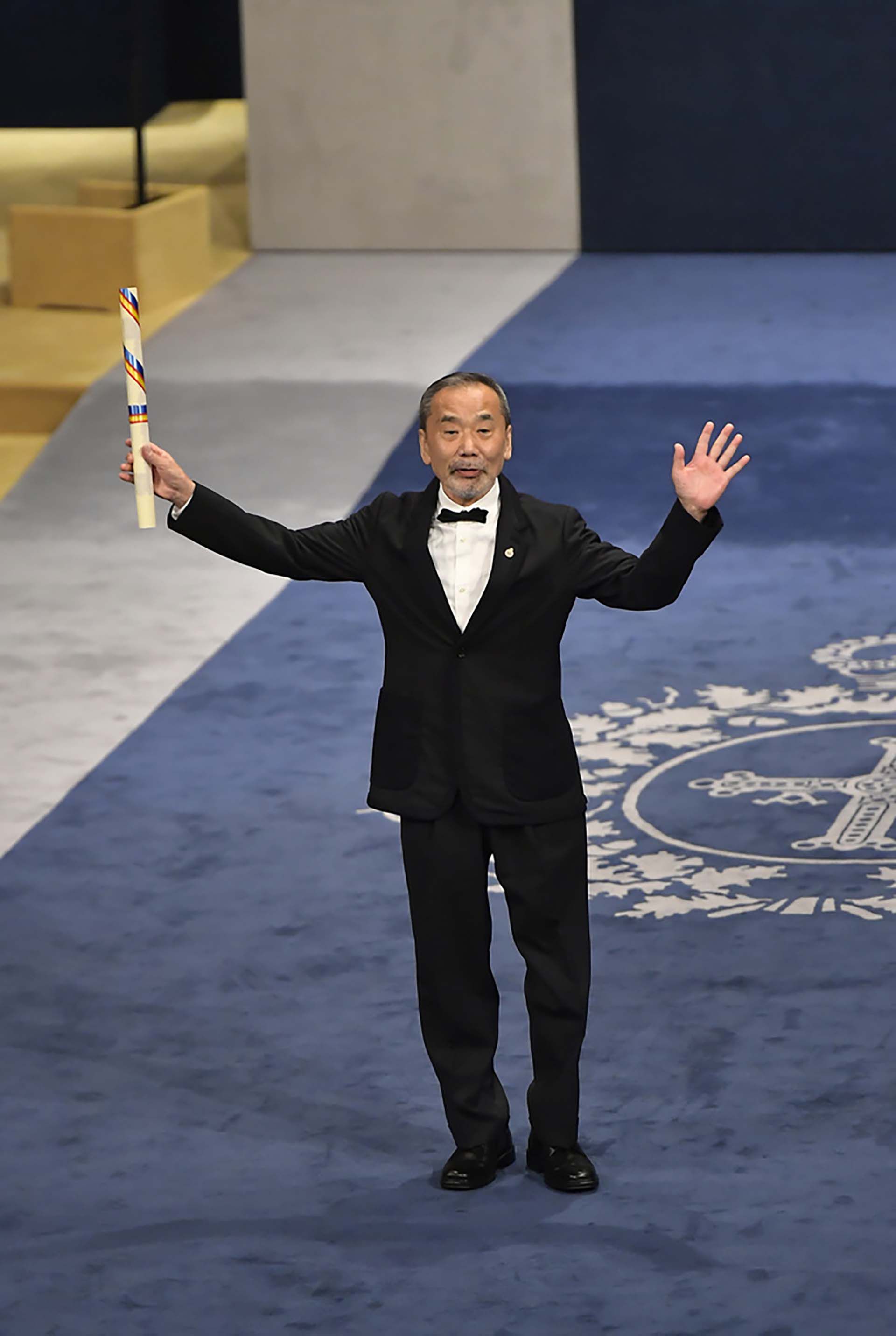Haruki Murakami recibió el Premio Princesa de Asturias a las Letras (Crédito: AP /Alvaro Barrientos)