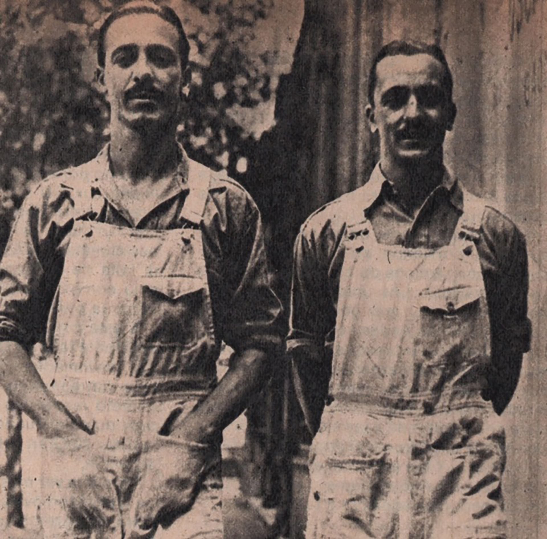 Los hermanos Gálvez: Oscar a la izquierda y Juan a la derecha. 