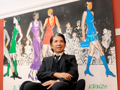 El diseñador japonés Kenzo Takada falleció en París a los 81 años (EFE)