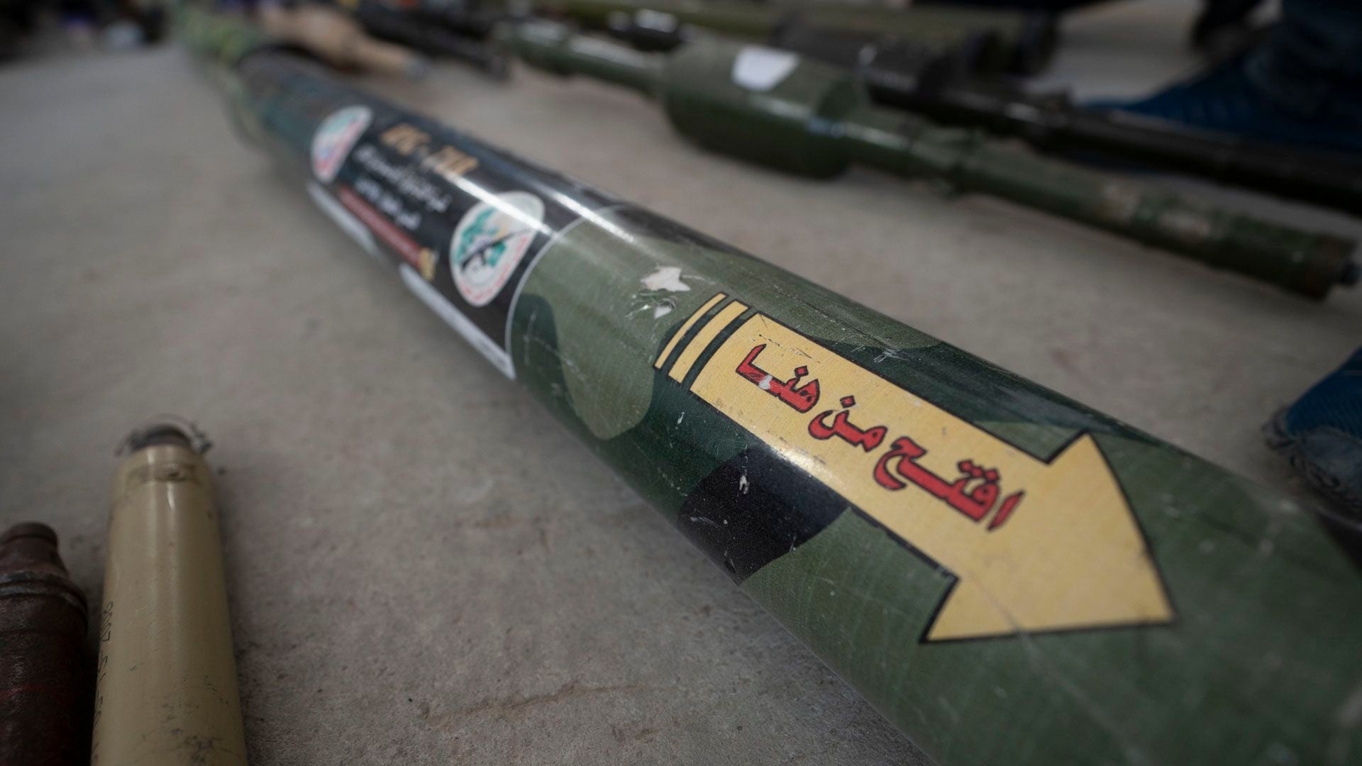 RPG (lanza granadas antitanques) fabricada por Hamas con el apoyo técnico de Irán (Lihueel Althabe/Infobae)
