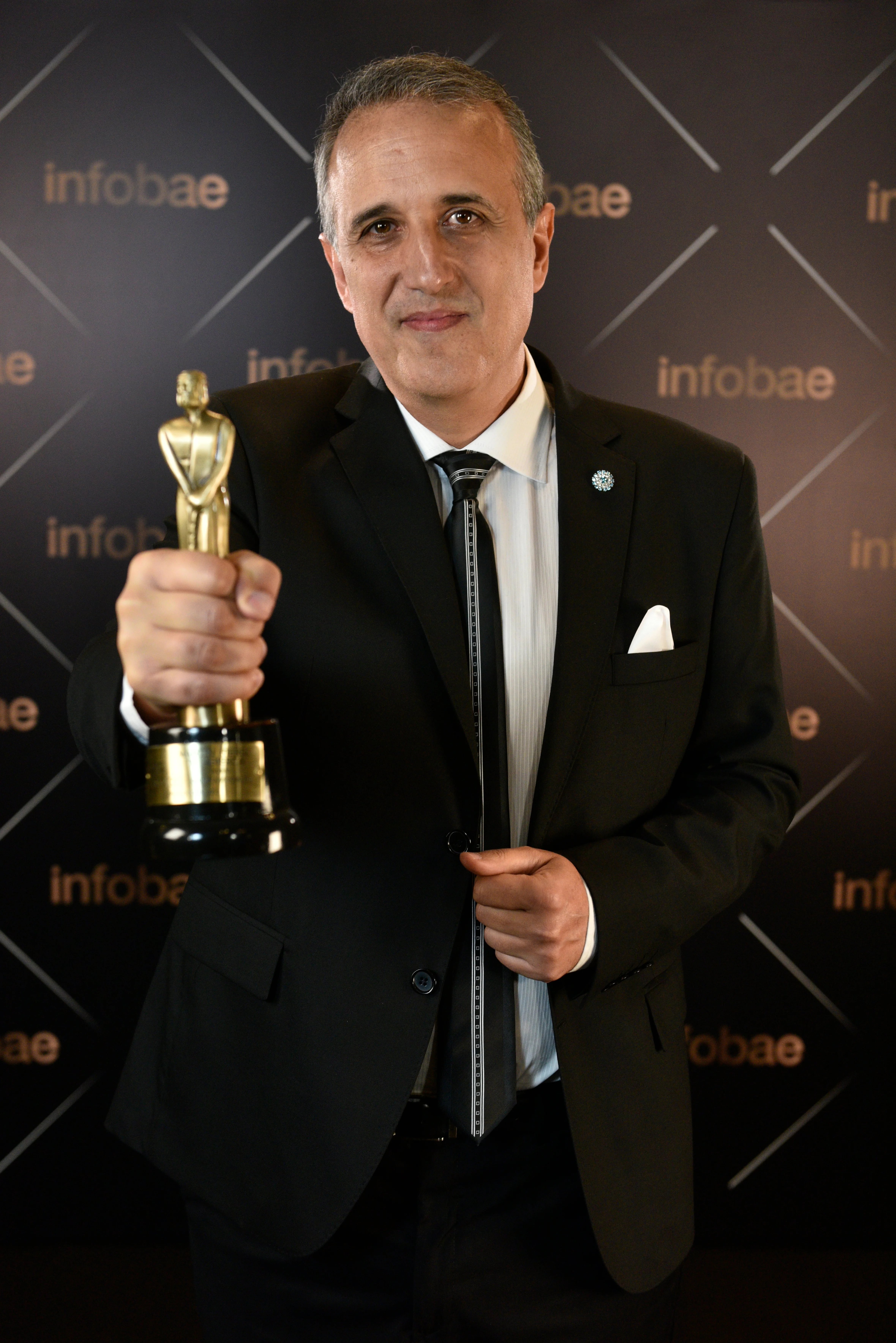 Gustavo Tubio fue premiado por su labor como cronista (Adrián Escandar)