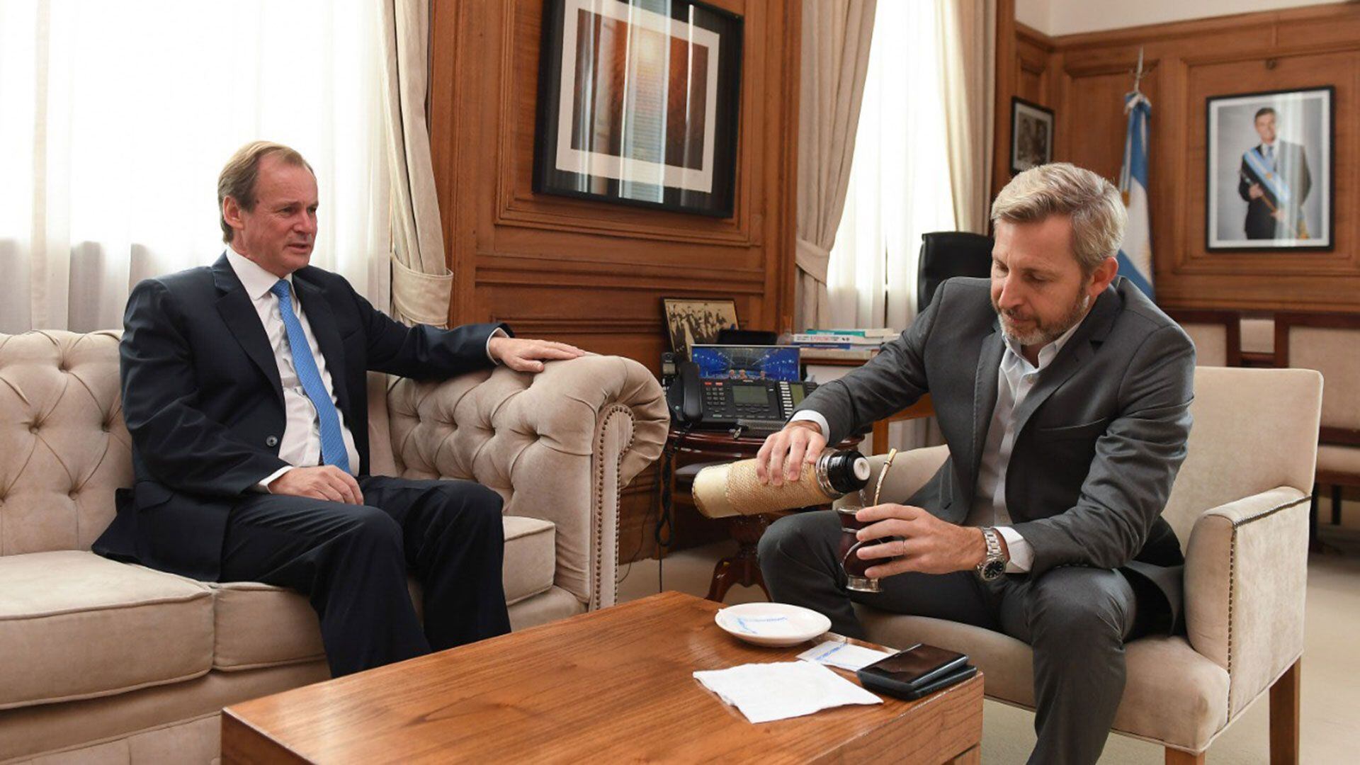 Imagen de archivo, con Frigerio como ministro del Interior (Foto: Ministerio del Interior)