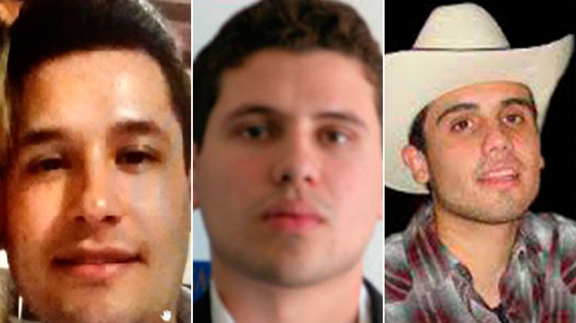 Ellos son Jesús Alfredo Guzmán, Iván Archivaldo y Ovidio Guzmán, hijos de "El Chapo" (Foto: Especial)