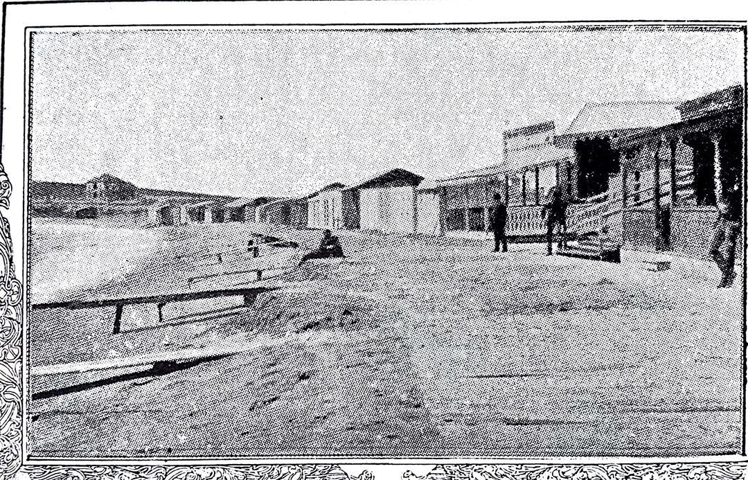 Primera rambla, hacia 1888. Una crecida del mar la destruyó