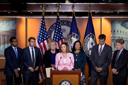 Nancy Pelosi, líder de los demócratas en la Cámara Baja (Anna Moneymaker/The New York Times)