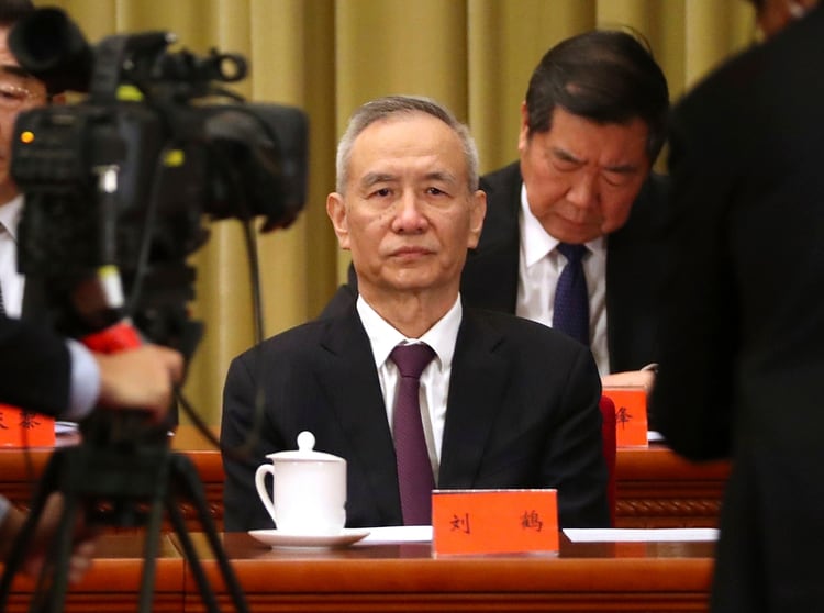 El vicepremier Liu He (AP Photo/Mark Schiefelbein)
