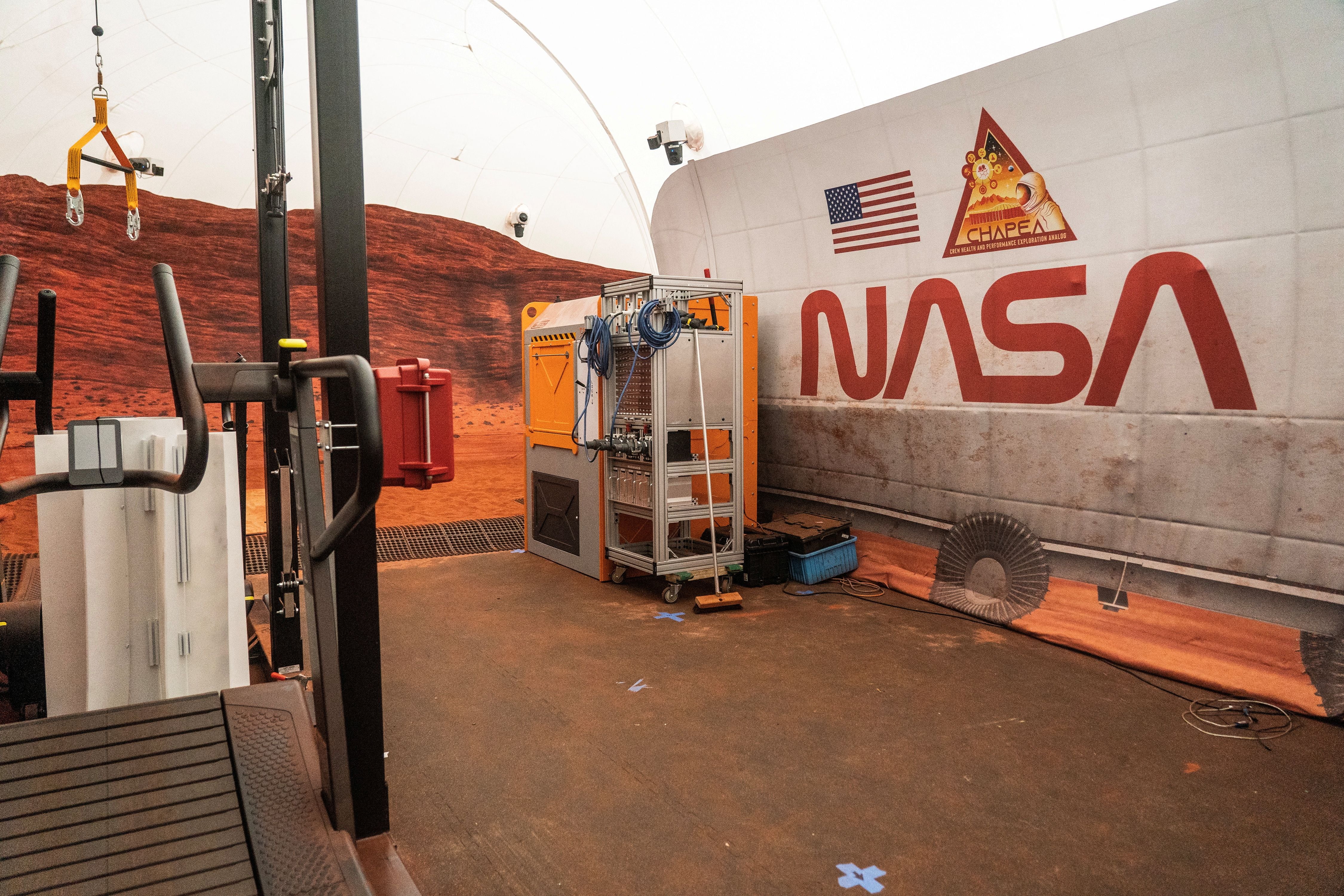 Mars Dune Alpha, es un experimento que actualmente lleva adelante la NASA en el Johnson Space Center en Houston, Texas, donde seis personas se encerraron para simular vivir un año en Marte (REUTERS/Go Nakamura)