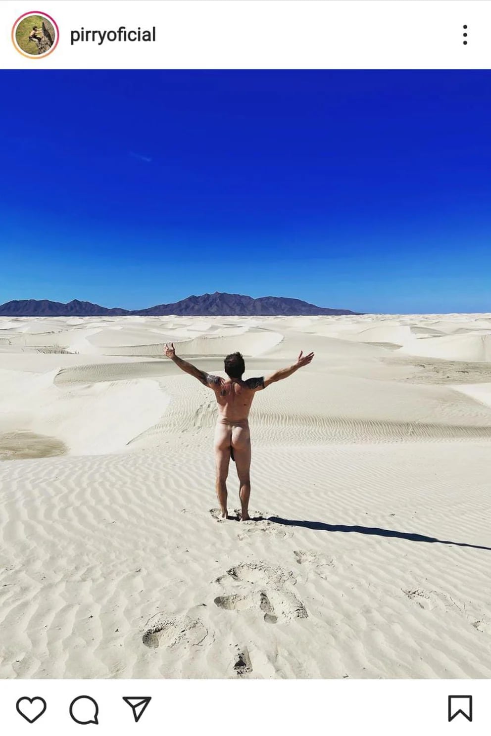 Desnudo de Pirry causó sensación en redes sociales: “Tiembla el Tino” -  Infobae