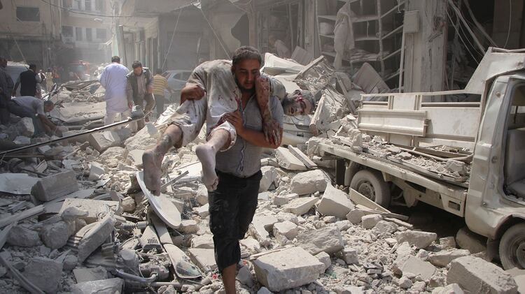 La guerra en Siria causó una grave crisis humanitaria y millones de desplazados (AFP)