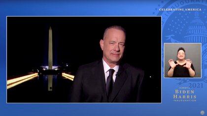 Tom Hanks . Biden Inaugural Committee/Handout via REUTERS 