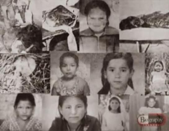 Algunas víctimas del 'monstruo' de los Andes'. Captura: YouTube