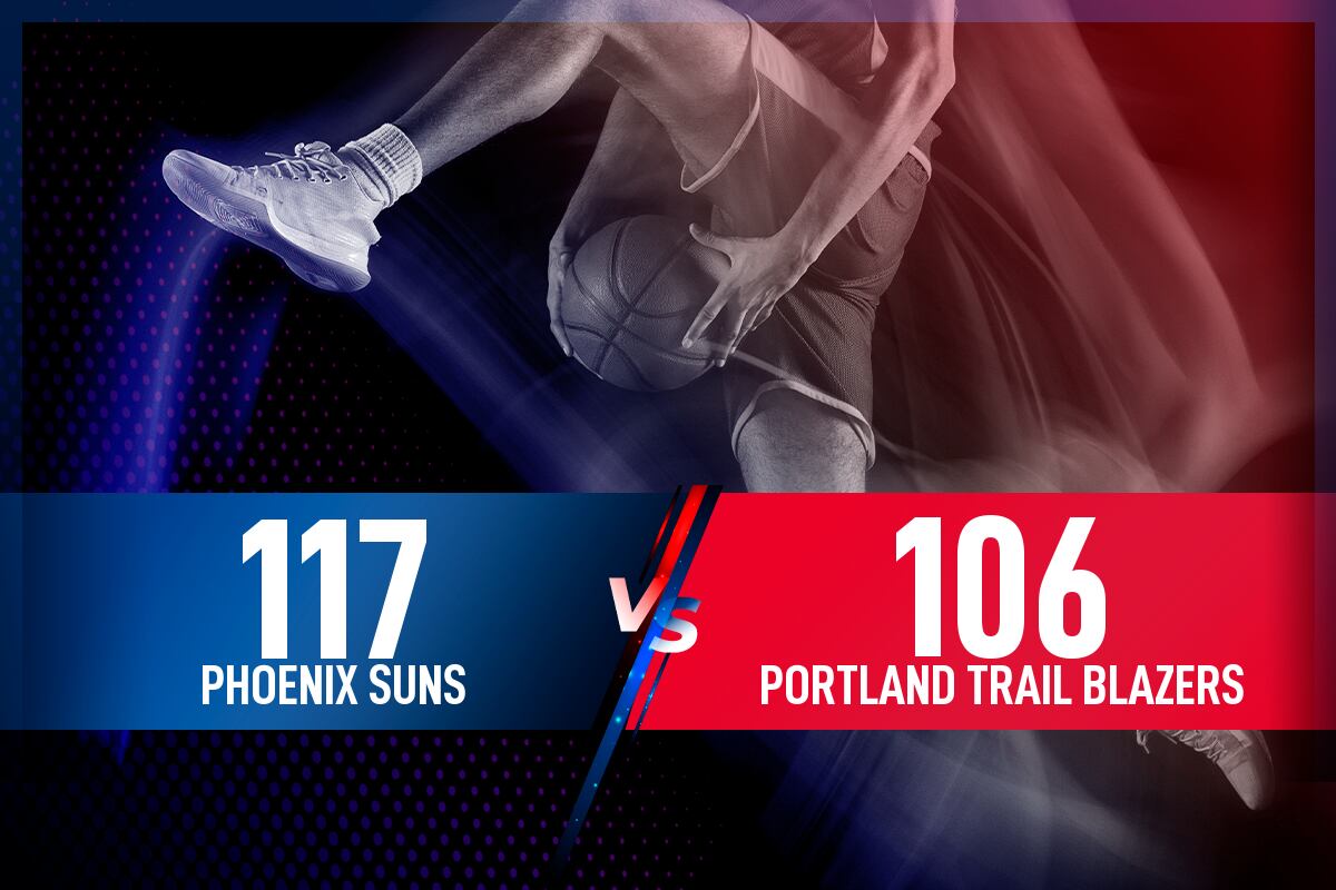 Phoenix Suns - Portland Trail Blazers: Resultado, resumen y estadísticas en directo del partido de la NBA