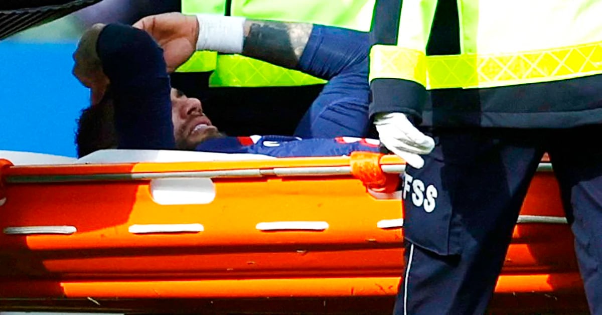 Concern at PSG: Neymar injured his ankle and was stretched during the match against Lille