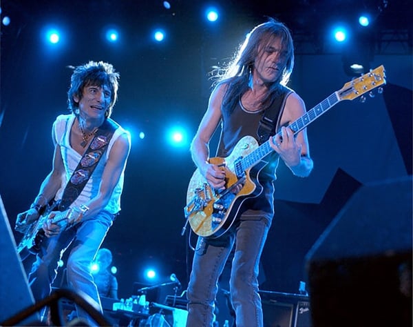 Cuando compartieron escenario con los Rolling Stones