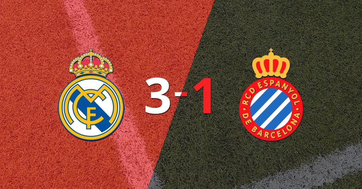 Espanyol were beaten 3-1 during their visit to Real Madrid