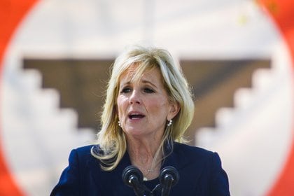 Jill Biden N Delano, California (Mandel Nagan / Pool Via REUTERS)