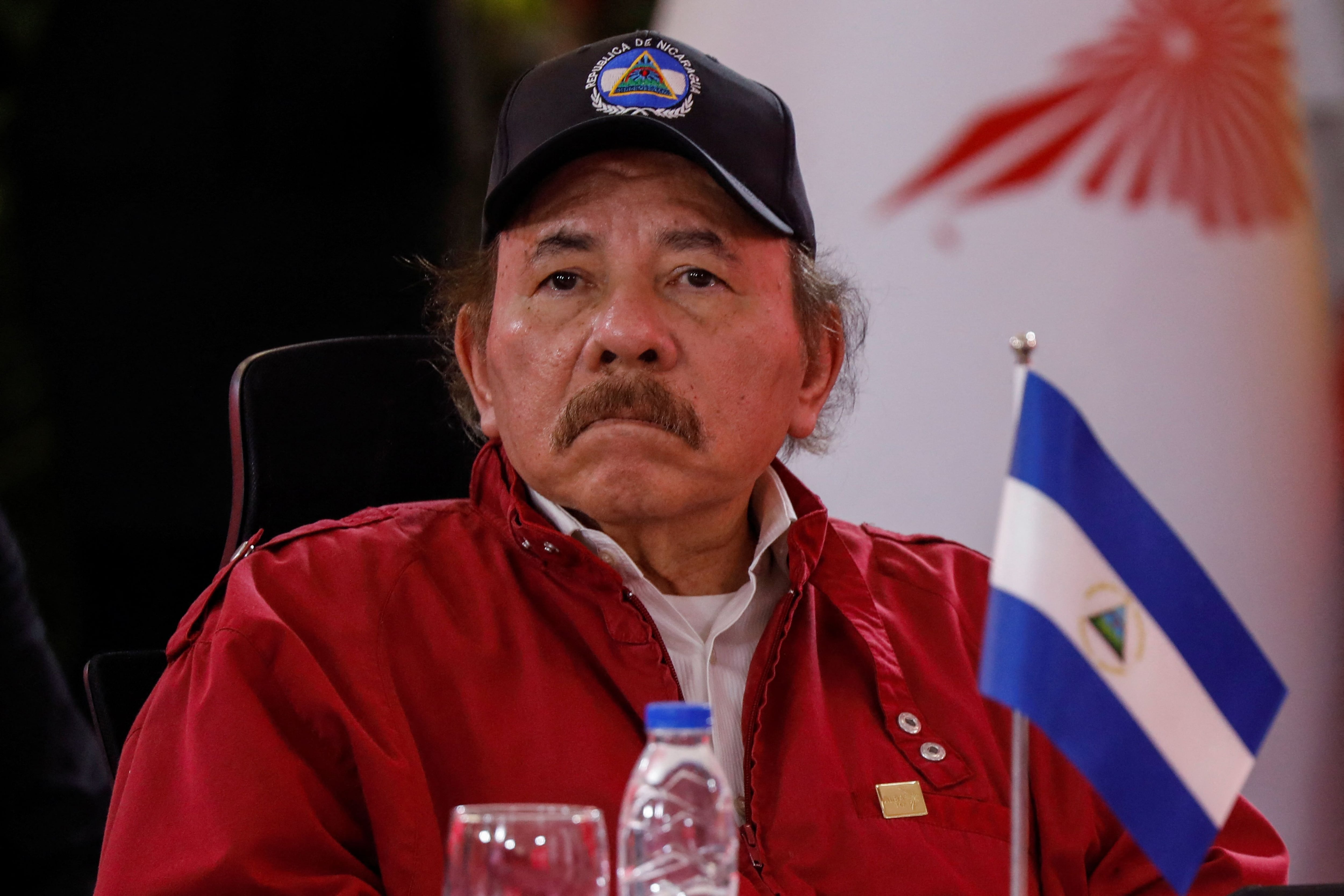 Daniel Ortega, presidente de Nicaragua, en la cumbre del Alba en Caracas, Venezuela, este 24 de abril de 2024 (REUTERS/Leonardo Fernández Viloria)