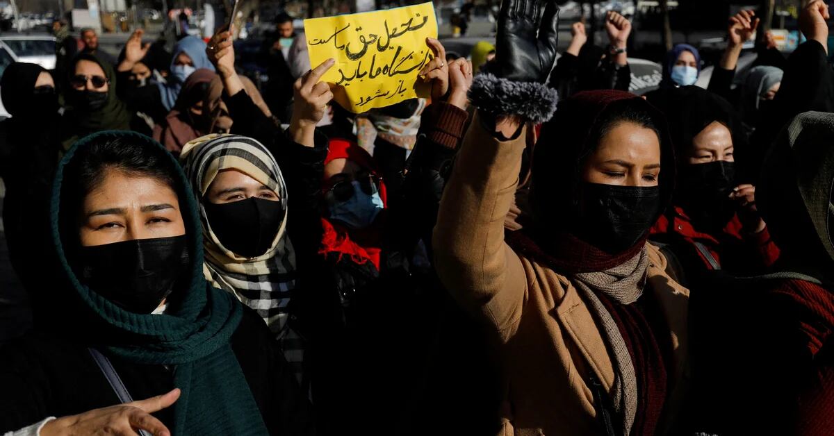 The Taliban regime suppressed a protest against the ban on women’s education in Afghanistan