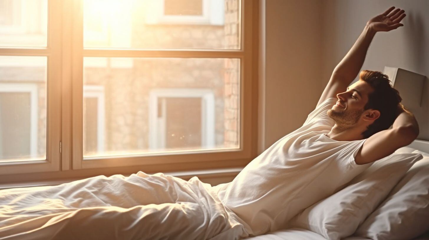 Despertar con vitalidadEstirarse por la mañanaRenacimiento matutinoNuevo día lleno de posibilidades (Imagen ilustrativa Infobae) - visualesIA