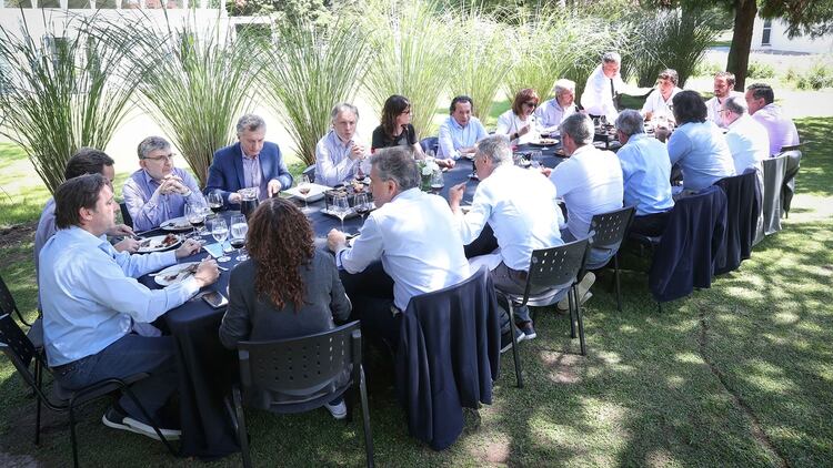El almuerzo de Macri con sus ministros en Olivos