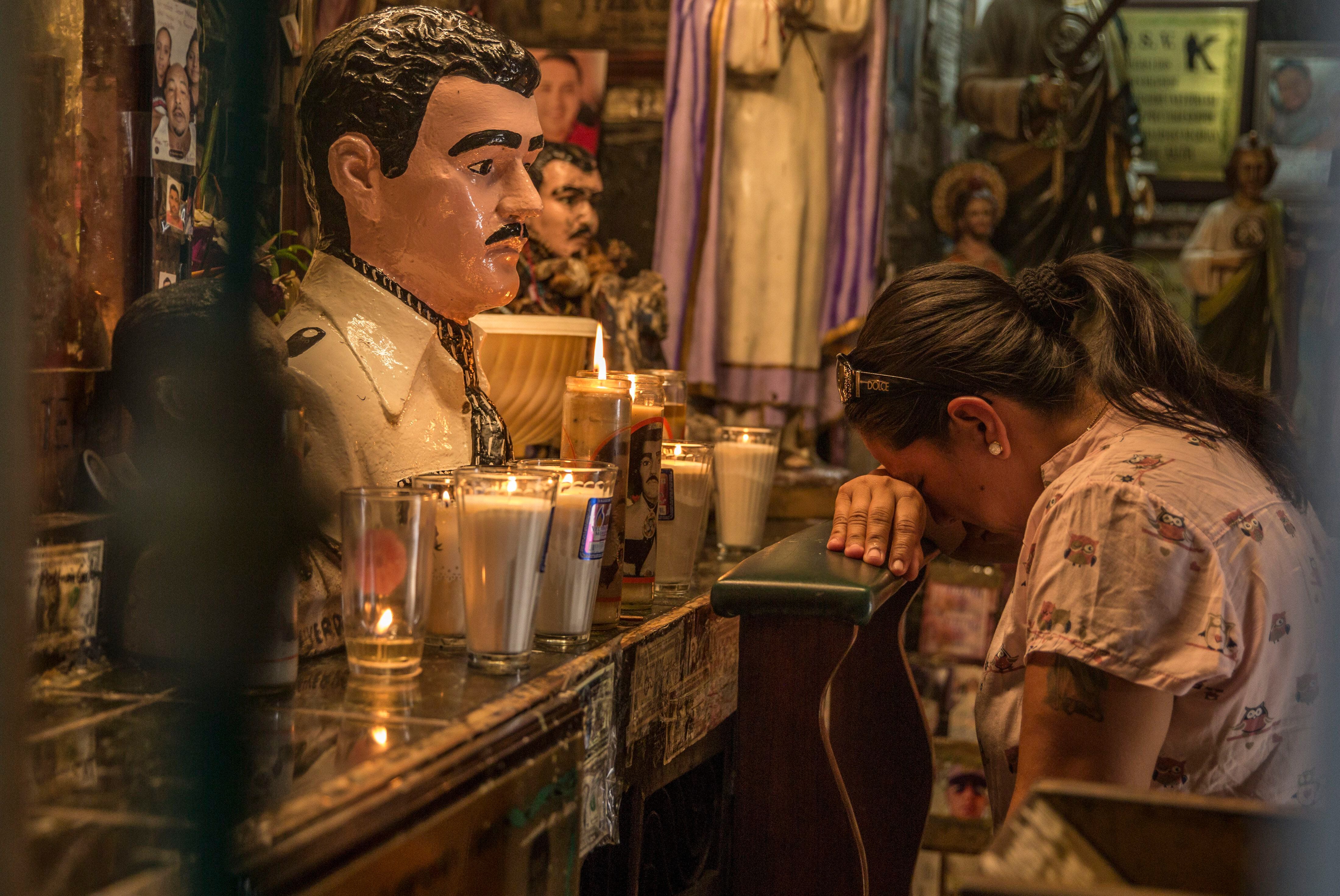 El altar a Jesús Malverde en Sinaloa (Foto: Cuartsocuro)