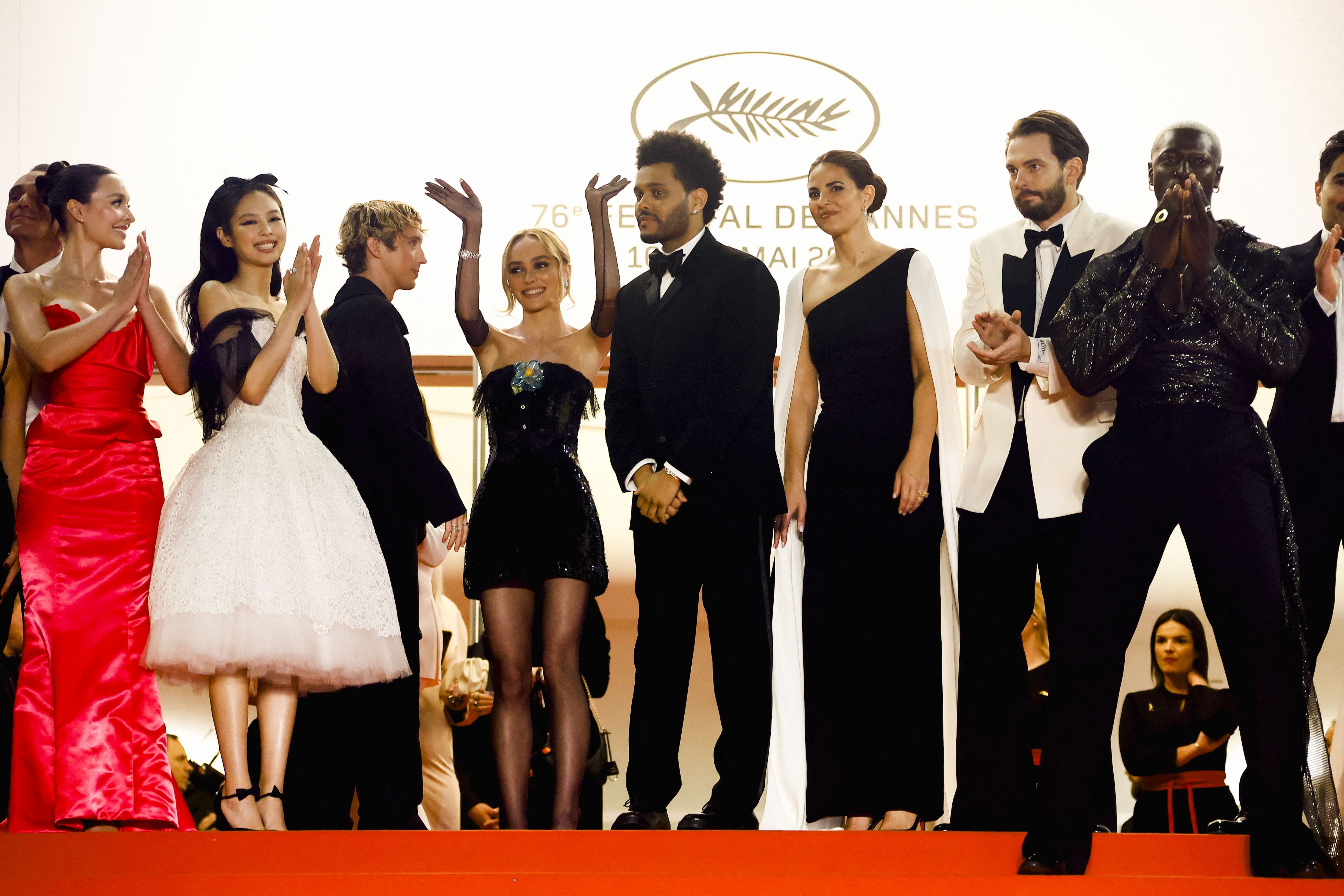 "The Idol" se proyectó en el segmento Out of Competition del Festival de Cannes 2023. (REUTERS)