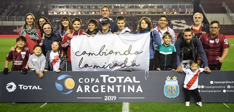 La fundación en una de sus iniciativas de la copa Argentina 