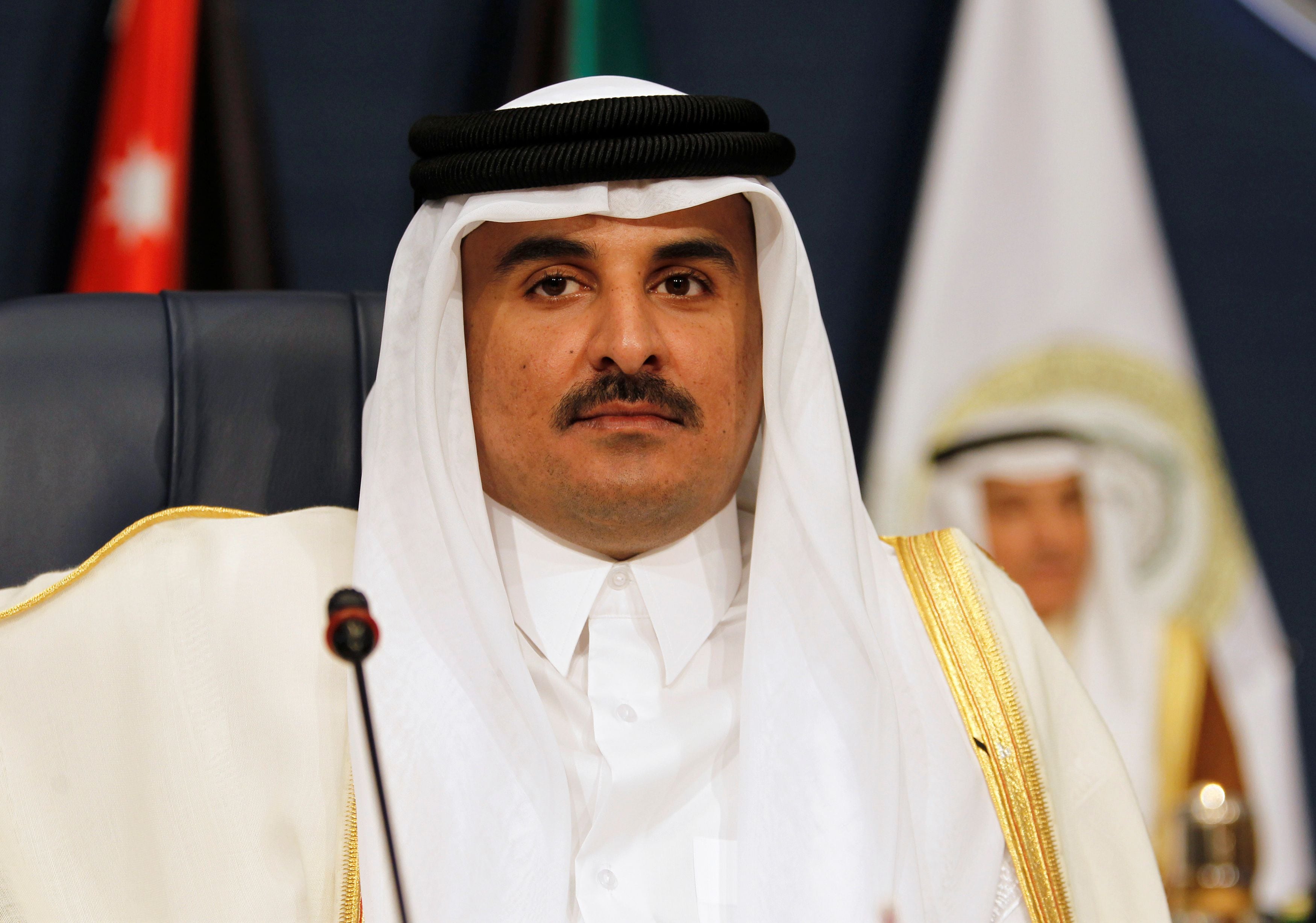 FOTO DE ARCHIVO: Emir de Qatar Sheikh Tamim bin Hamad al-Thani. REUTERS/Hamad I Mohammed/Foto de archivo
