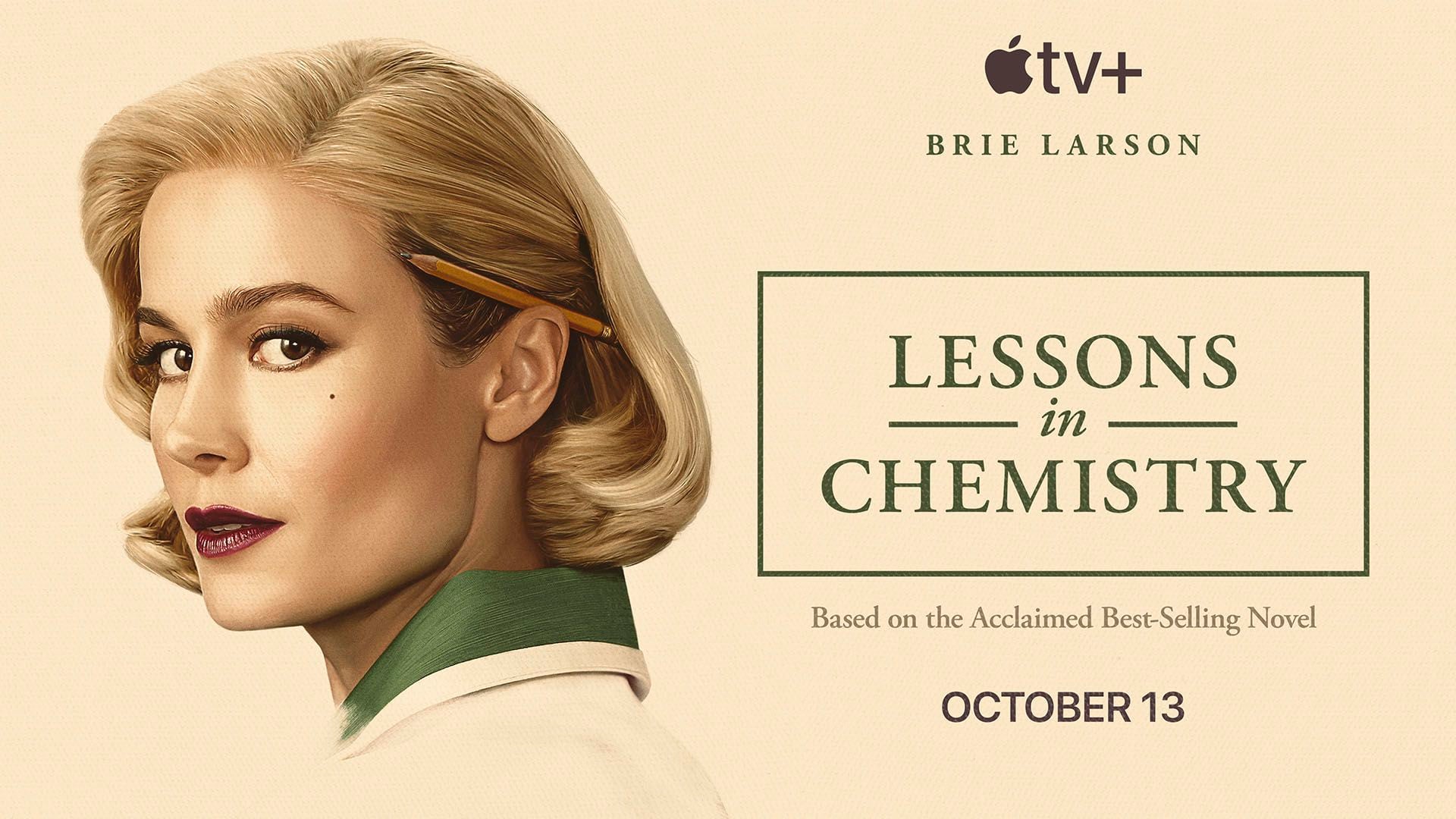 Póster oficial de "Lecciones de química" (Apple TV+)