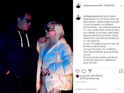 Cristian Castro dio un panorama de lo que ha sido y cómo ha evolucionado su vida amorosa (Foto: Instagram de Cristian Castro)