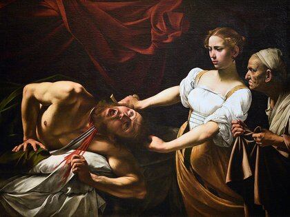 "Judit decapitando a Holofernes" (1598-1599), en Galería Nacional de Arte Antiguo, Palacio Barberini, Roma