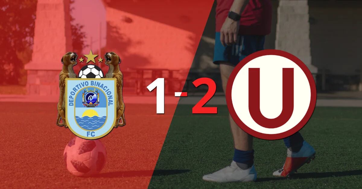 Narrow 2-1 win for Universitario over Deportivo Binacional