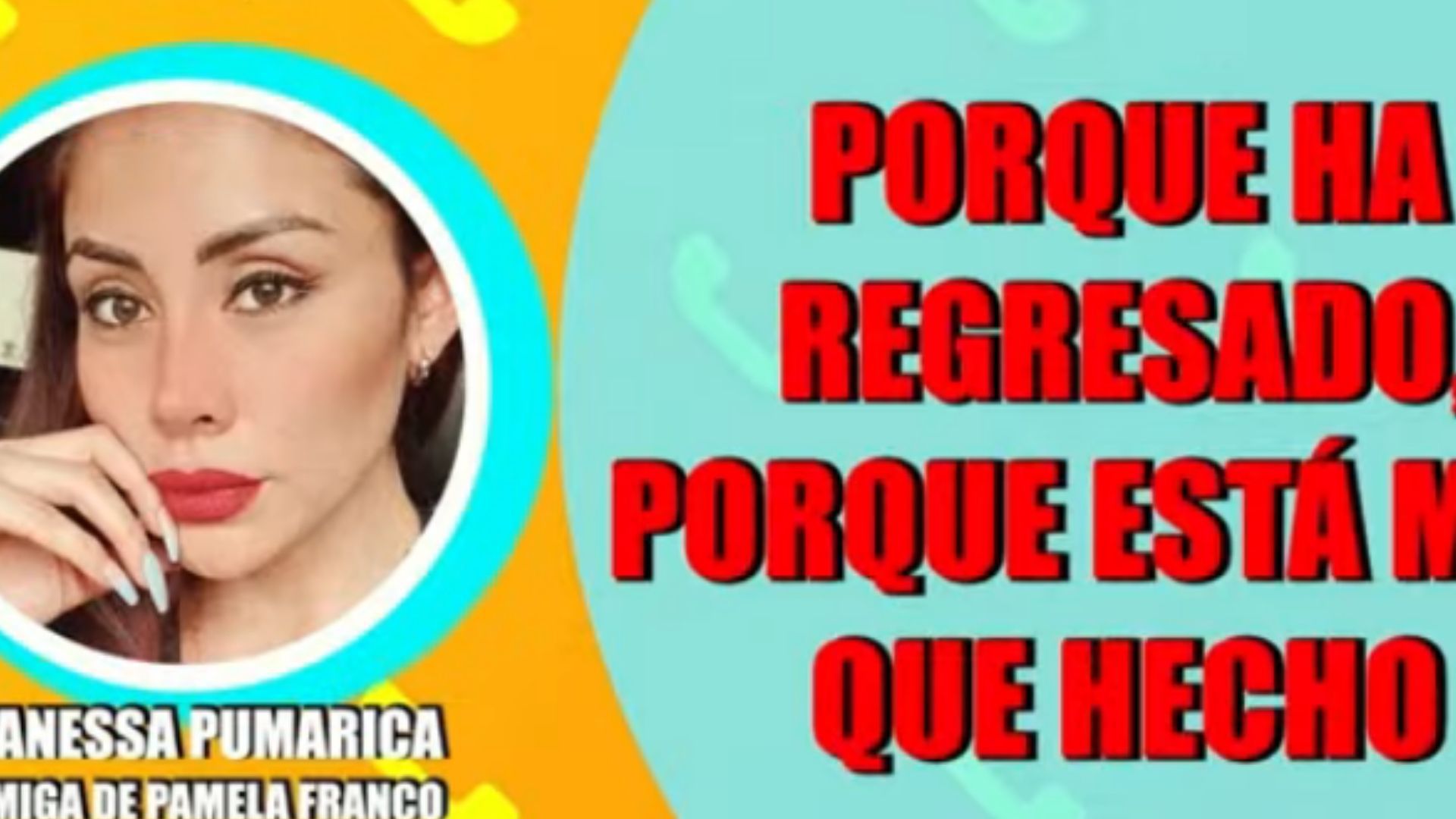 Vanessa Pumarica asegura que Pamela López quiso dañar a Pamela Franco. América TV.
