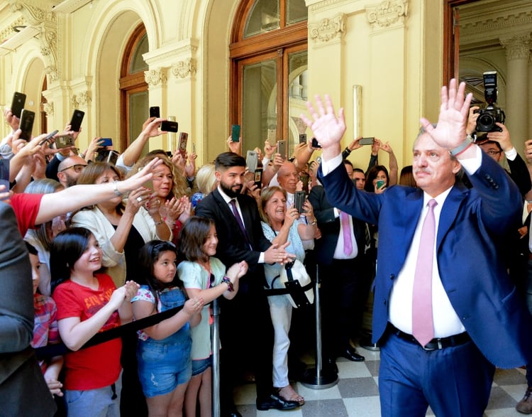 El presidente Alberto Fernández (Presidencia)