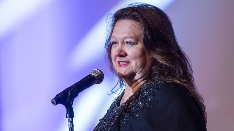 Rinehart está en litigio con parte de su familia por el manejo de las empresas (Bloomberg)