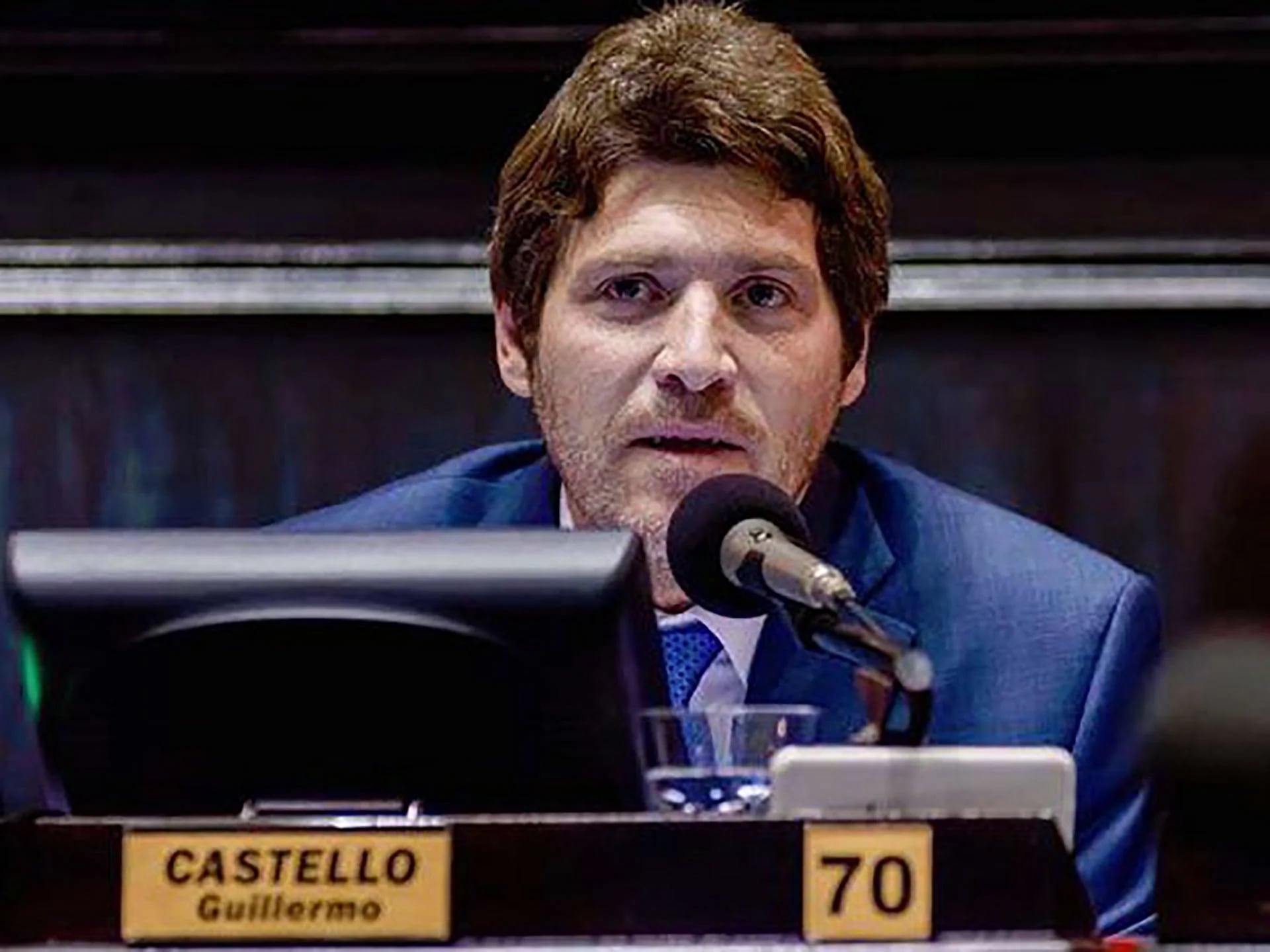 Castello es diputado provincial desde 2015. Ejerció la profesión de escribano durante 20 años y es profesor de Historia Constitucional en la Facultad de Derecho de la Univ. Nac. de Mar del Plata