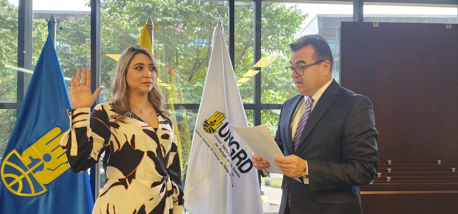 Ana María Castaño, secretaria general de la Ungrd, denunció que le pidieron la renuncia sin importar que estaba en embarazo - crédito redes sociales / X