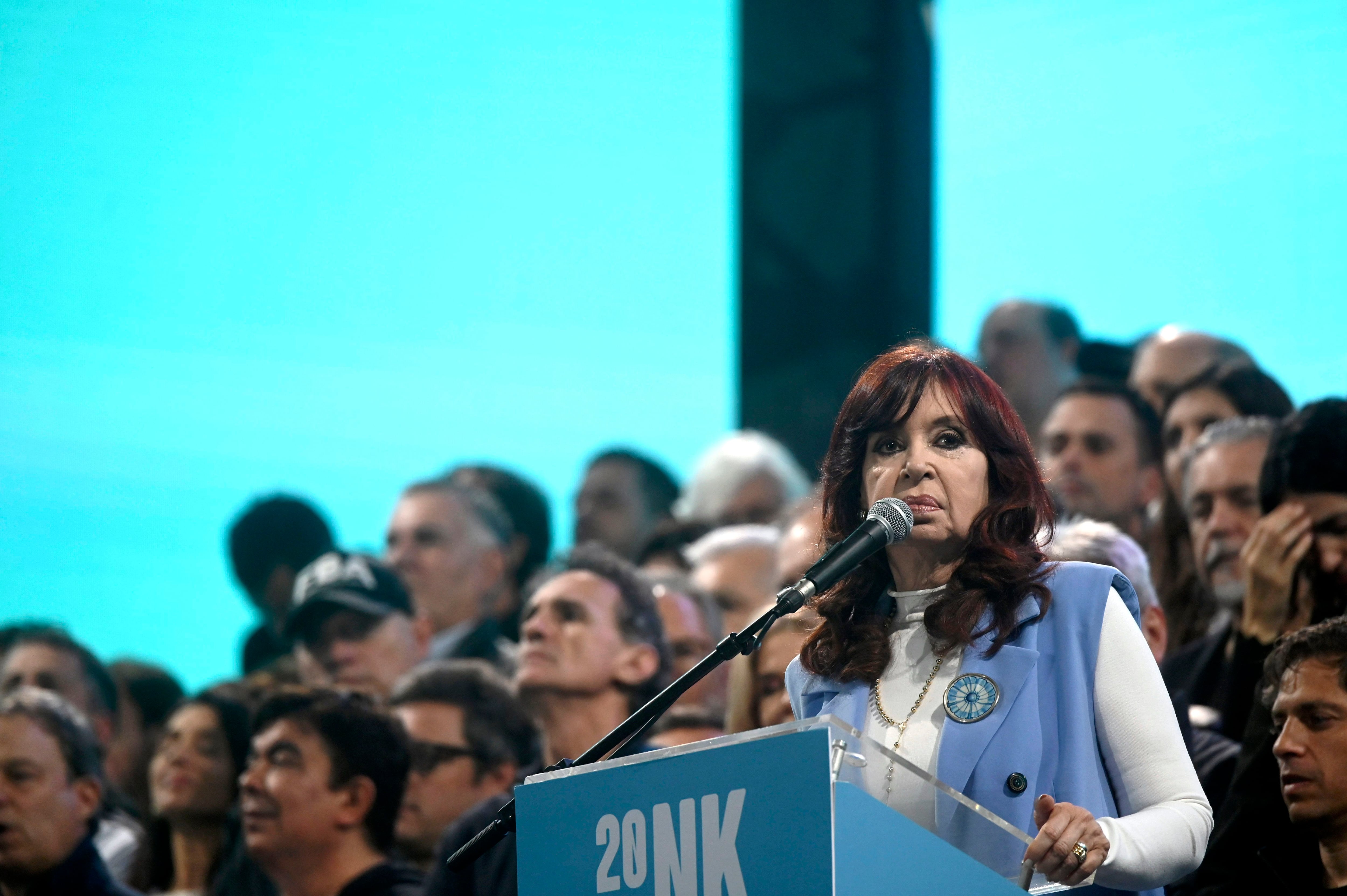Cristina Kirchner reapareció en la escena política con un documento de 33 páginas  (AP)