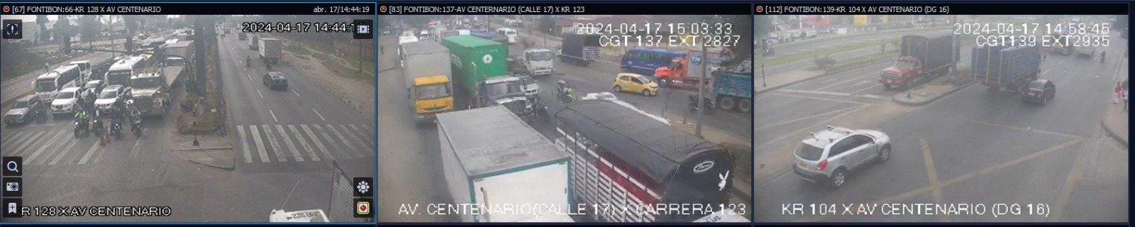 Se presenta flujo vehicular elevado ingresando Bogotá por la Av. Centenario - crédito @BogotaTransito / X