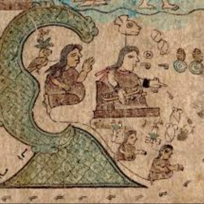 Xólotl and his wife Tomiyauh Photo: (Codex Xólotl)