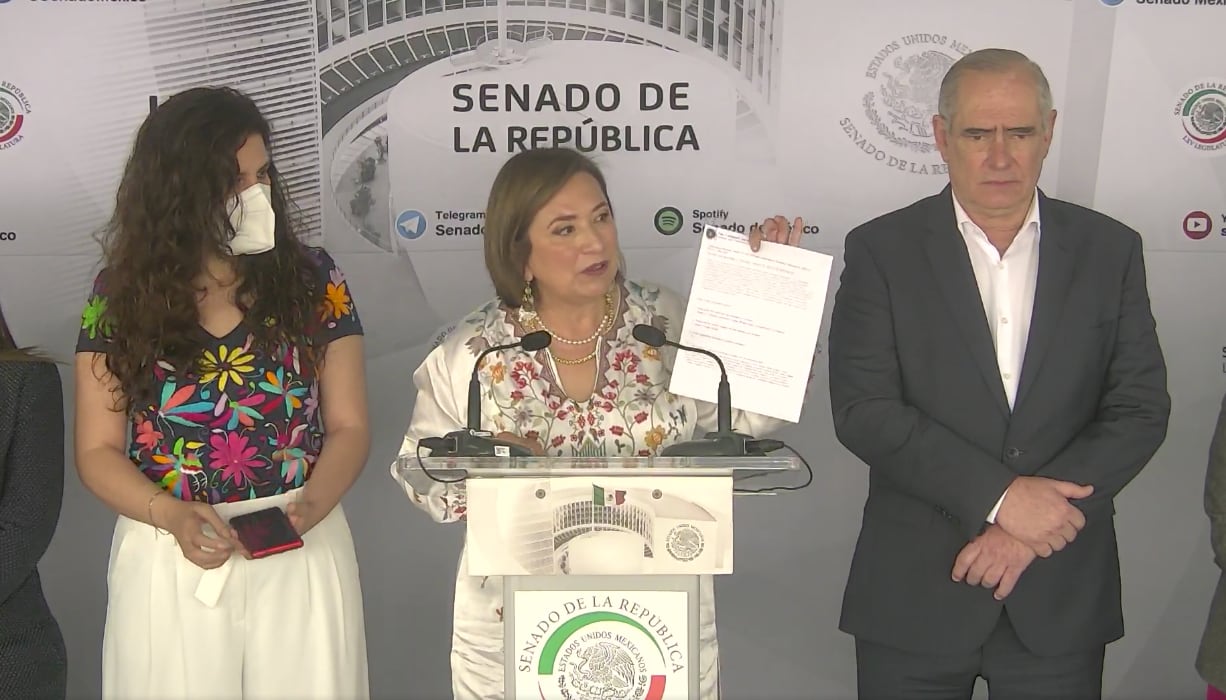 Xochitl Galvez. Photo: Twitter @senadomexicano