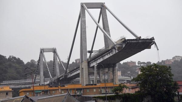 Así quedó el viaducto tras el colapso (EFE)