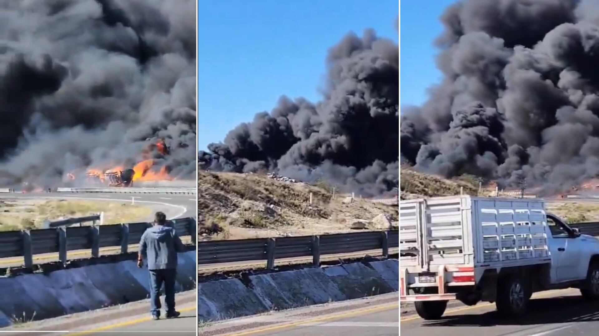 Explosión en  autopista Puebla - Orizaba
