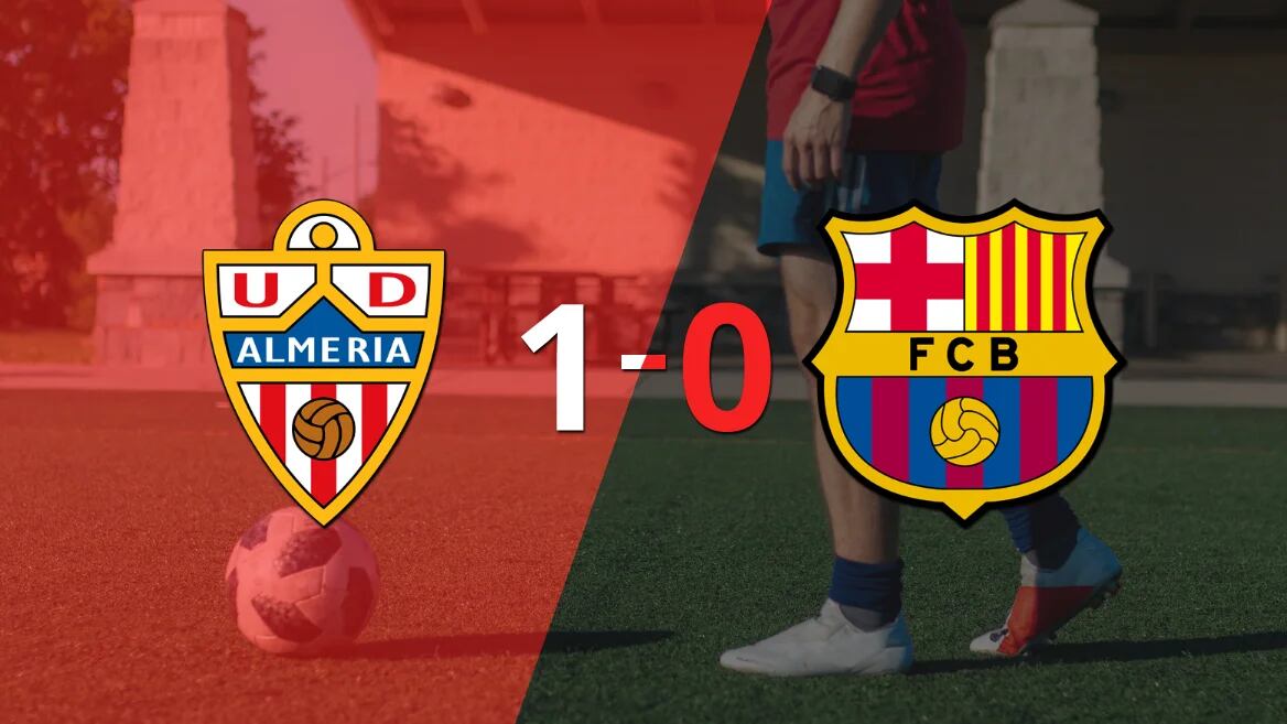 Con lo justo, Almería venció a Barcelona 1 a 0 en el estadio Municipal de los Juegos Mediterráneos