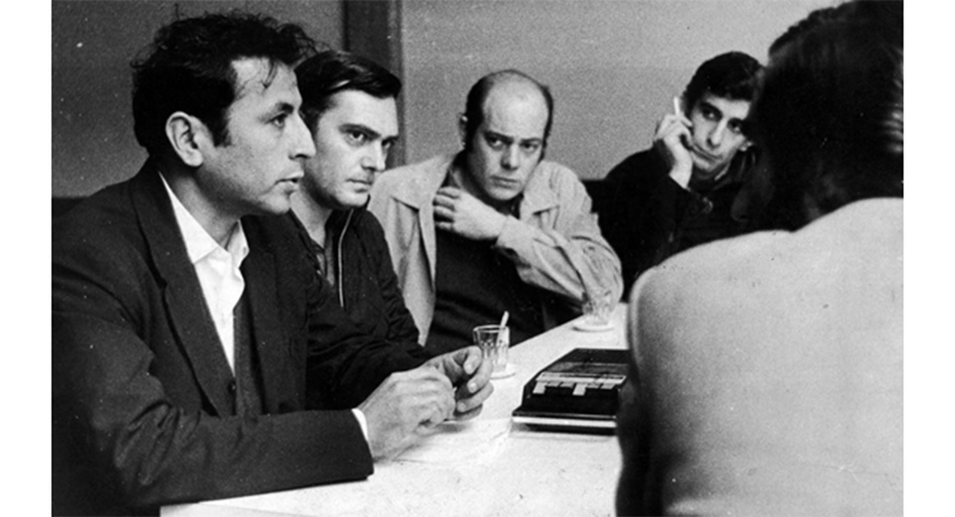 Santucho, Urteaga, Gorriarán Merlo y Ledesma durante una conferencia clandestina